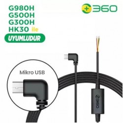 360 G980H, G500H, G300H, HK30 İçin Park Modu Kablosu - Micro USB