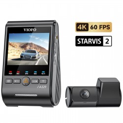 Viofo A329 2 Kameralı Ön+Arka 4K+2K HDR Sony Starvis 2 Sensörlü Wi-Fi 6 SSD Destekli GPS'li Araç Kamerası