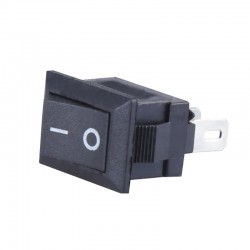2 Pin Siyah Açma/Kapama Anahtarı - Işıksız