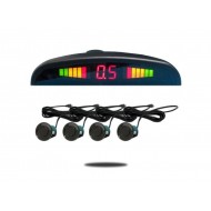 Dijital Ekranlı Araç Park Sensörü | Sesli İkazlı | 8 Sensör | Ön + Arka | Siyah