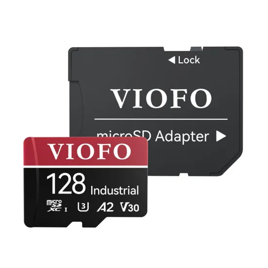 Viofo High Endurance 128GB Class 10 A2 V30 100MB/s Okuma 80MB/s Yazma Micro SD Hafıza Kartı