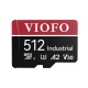 Viofo High Endurance 512GB Class 10 A2 V30 100MB/s Okuma 90MB/s Yazma Micro SD Hafıza Kartı