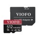 Viofo High Endurance 512GB Class 10 A2 V30 100MB/s Okuma 90MB/s Yazma Micro SD Hafıza Kartı