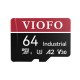 Viofo High Endurance 64GB Class 10 A2 V30 100MB/s Okuma 40MB/s Yazma Micro SD Hafıza Kartı